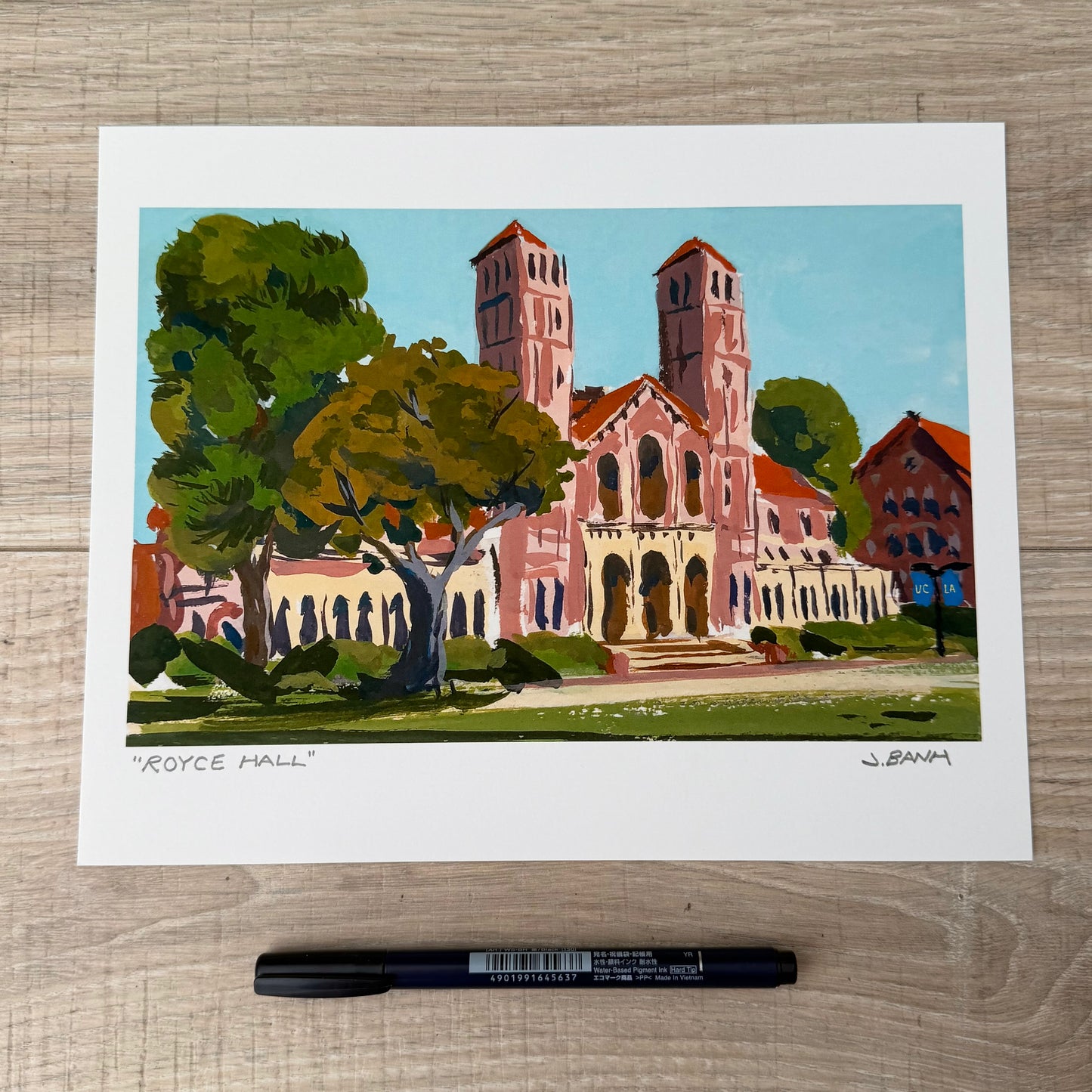 Royce Hall - UCLA - ART PRINT - CA - Go Bruins!!!