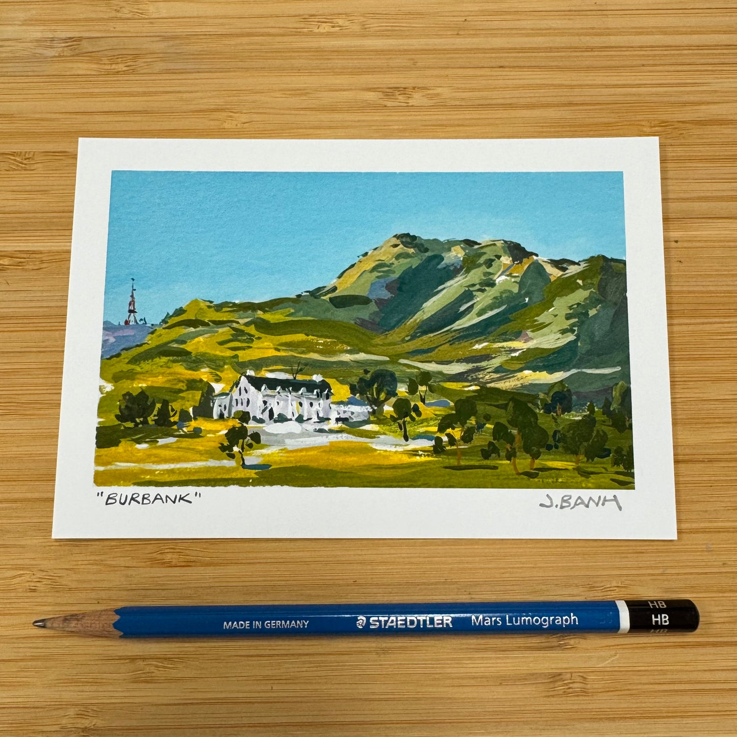 Burbank Forest Lawn Memorial Park - ART PRINT - Burbank Landmark - CA
