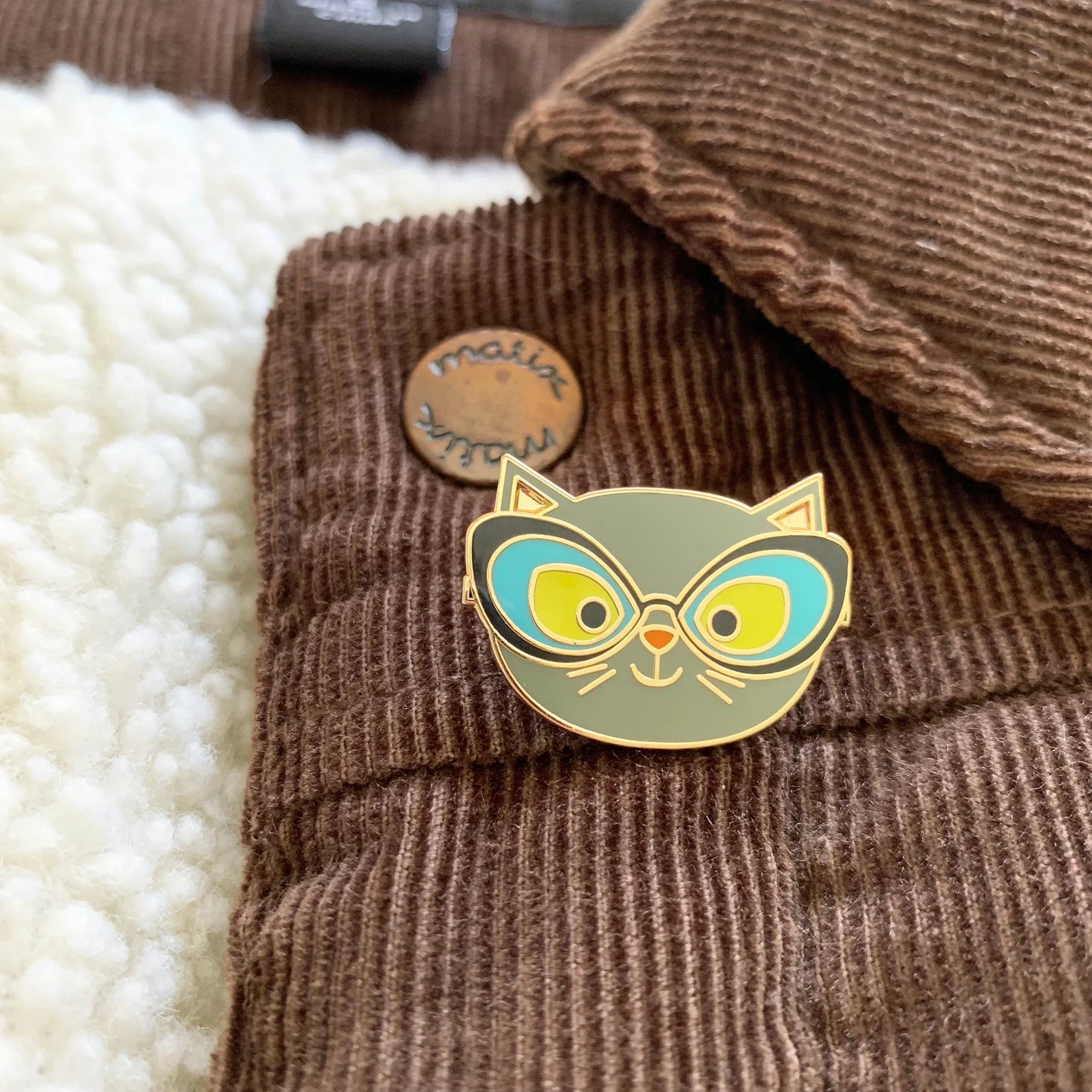 an example of the pin on a jacket
