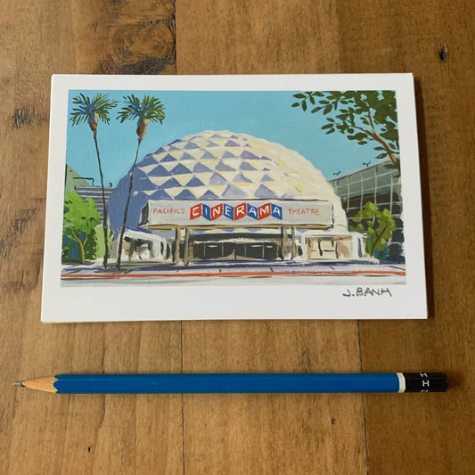 ART PRINT OF THE CINERAMA DOME THEATRE