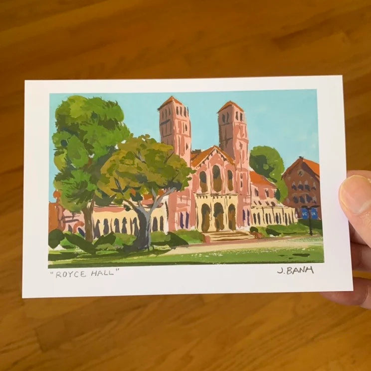 art of print of royce hall at ucla
