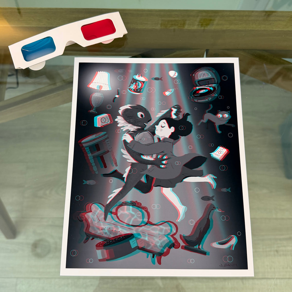 Shape of Water 3-D fan art print