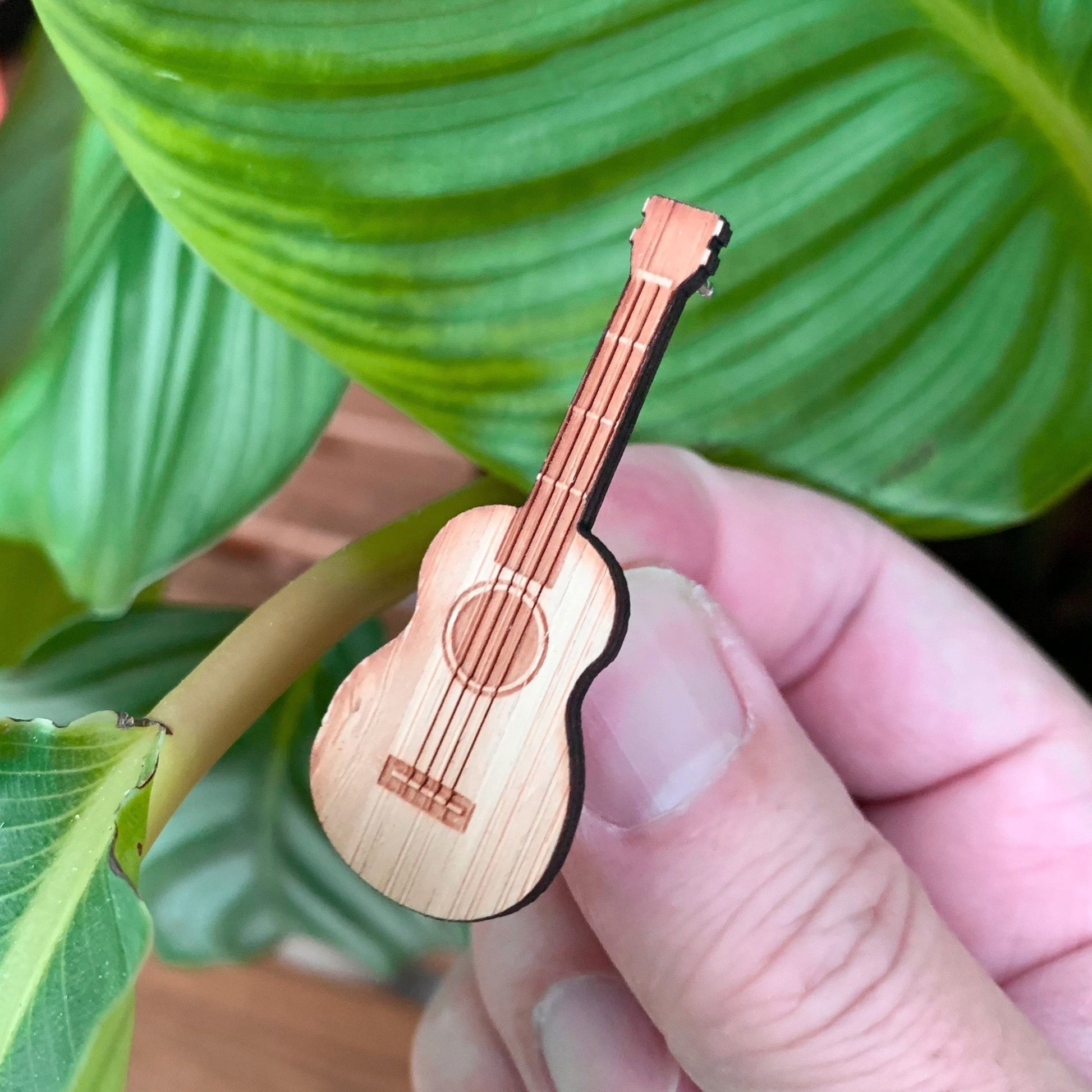 ukelele pin made of wood