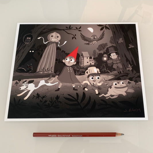 art print of over the garden wall fan art