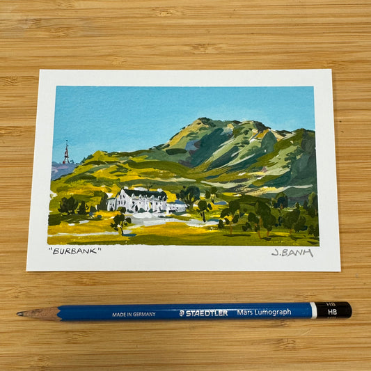 Burbank Forest Lawn Memorial Park - ART PRINT - Burbank Landmark - CA