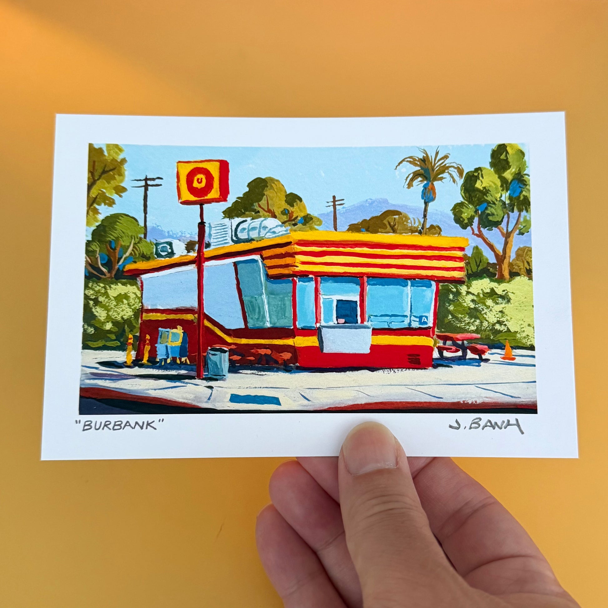 painting of the donut hut