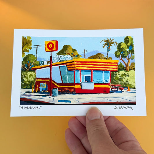 painting of the donut hut