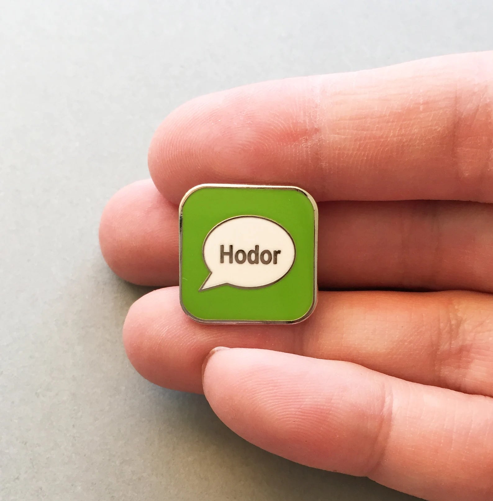 imessage text bubble with the word Hodor