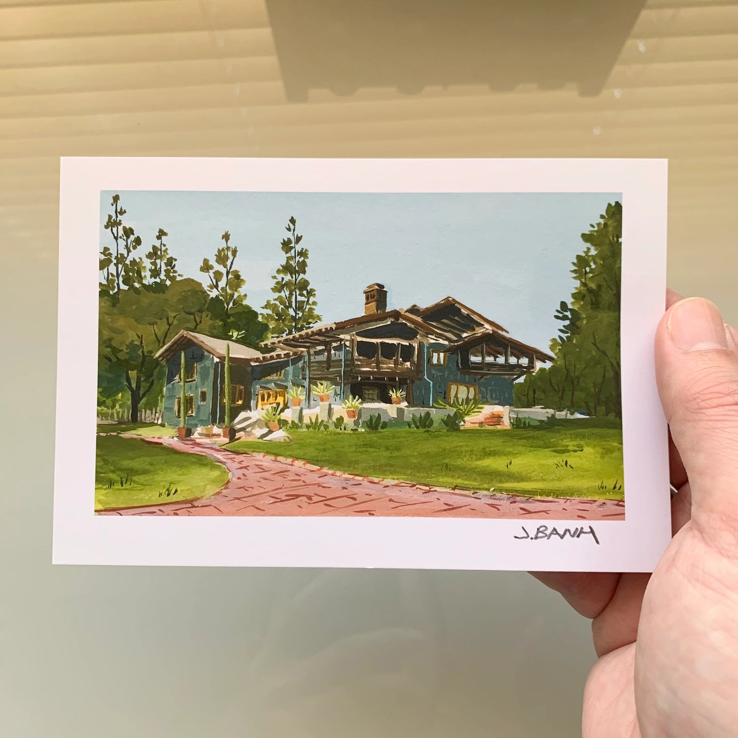 ART PRINT OF GAMBLE HOUSE IN PASADENA