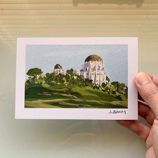 ART PRINT OF THE GRIFFITH OBSERVATORY 