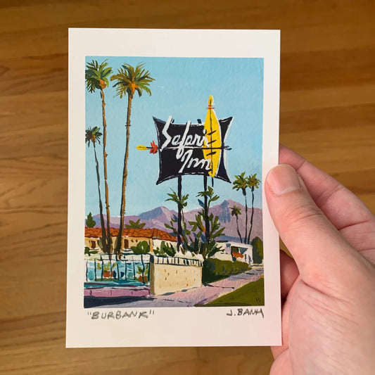 art print of safari inn 
