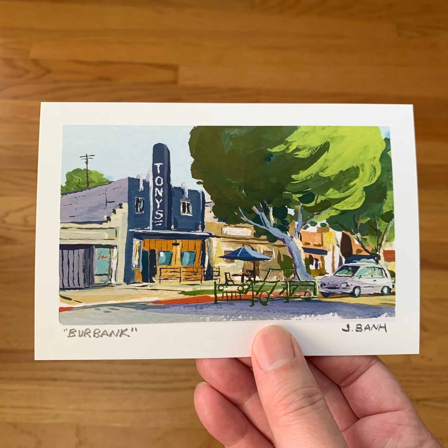 art print of tonys darts away in burbank
